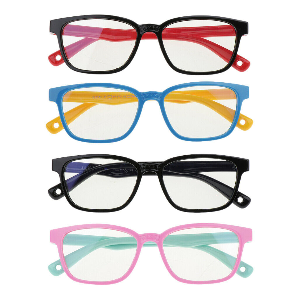 4x Kids Eyeglass Blue Light Blocking UV400 Children Gaming Glasses Eyewear
