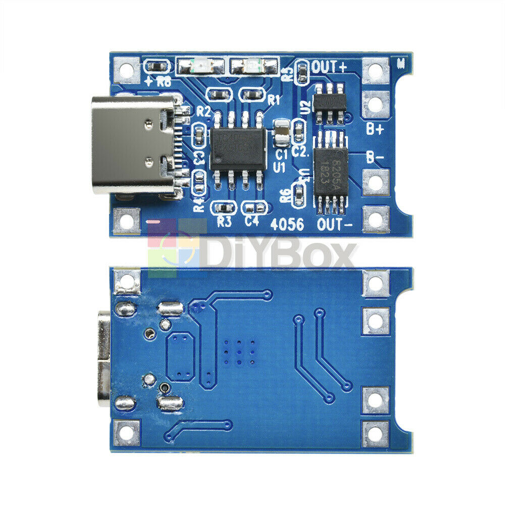 2pc TP4056A Li-ion BMS Lithium Battery Charge Micro USB Interface Board 5V 1A