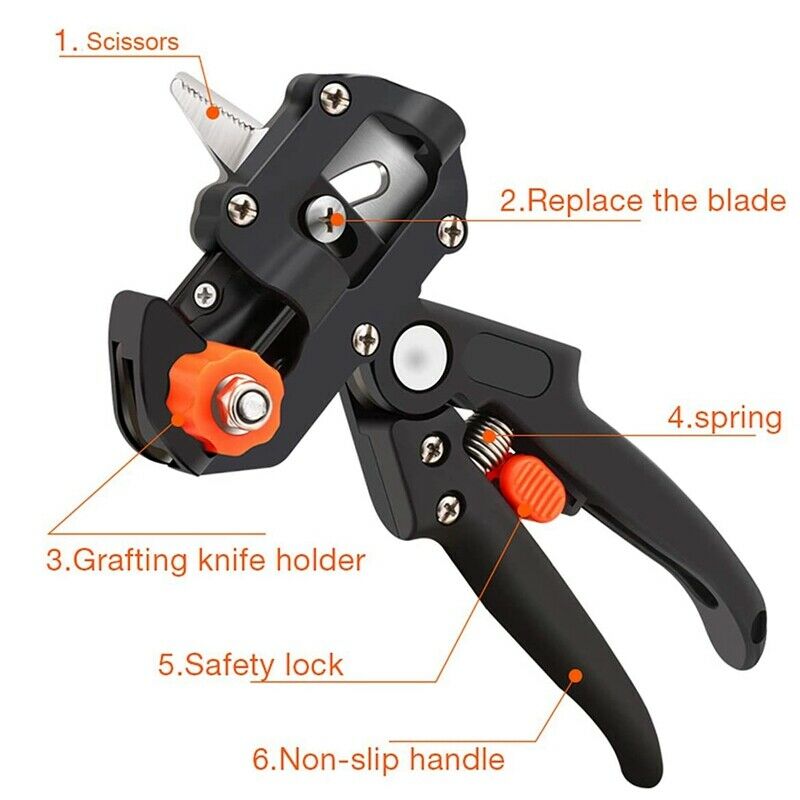 Garden Grafting Tool Kit - Gardening Pruning Shears, Garden Scissors Set forB1G4