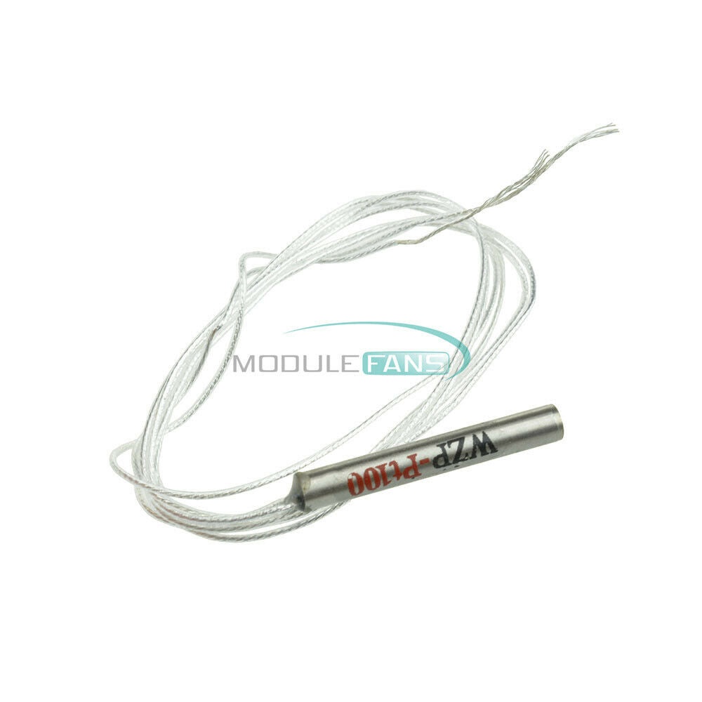 2PCS PT100 Heat Platinum Resister Temperature Sensor Waterproof Temp Probe