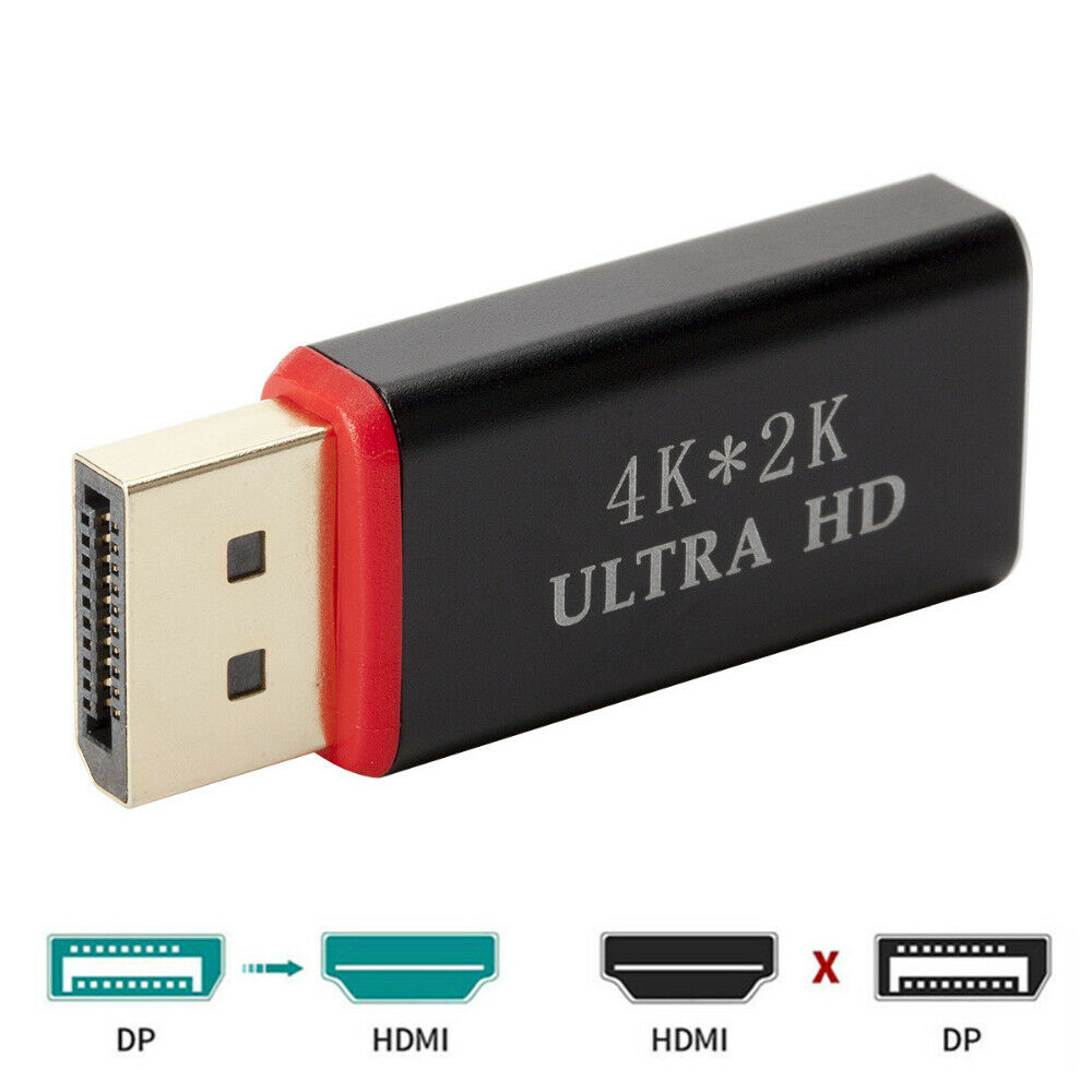 for DP to HDMI Display Port for Male to HDMI Female 4K Adapter New Converter