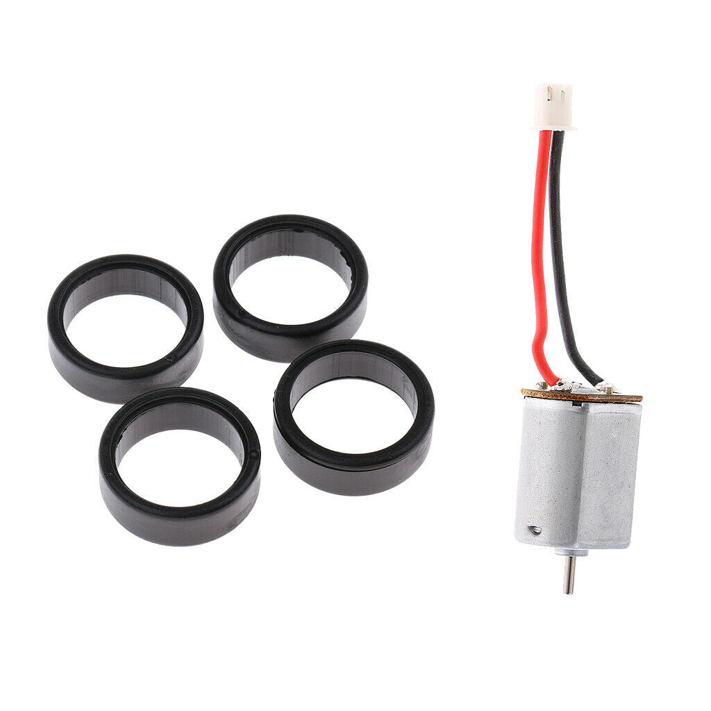 4pcs Wheel Tires + Engine Motor for WLtoys K969 K989 1/28 RC Drift Car Parts