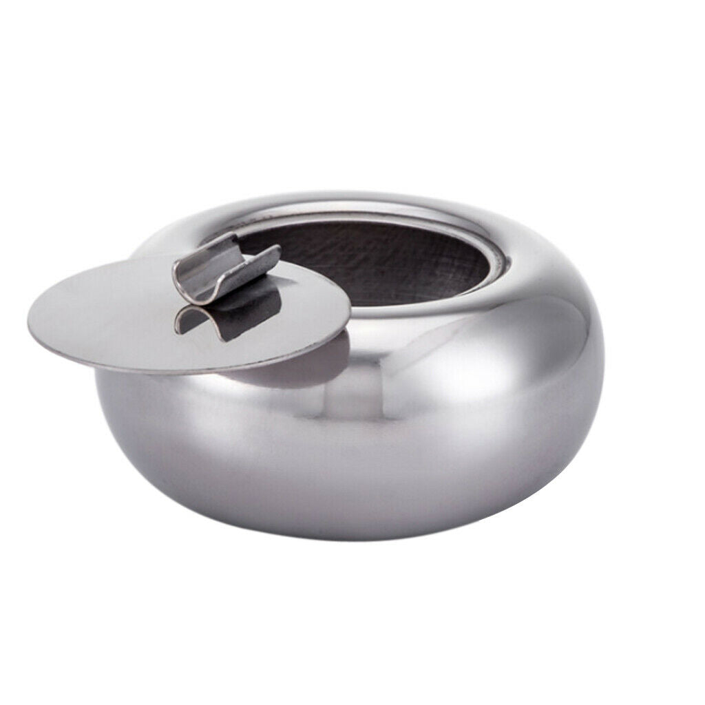 2x Cigarettes Ashtray Ash Tray for Cars Windproof Portable Home Office Round