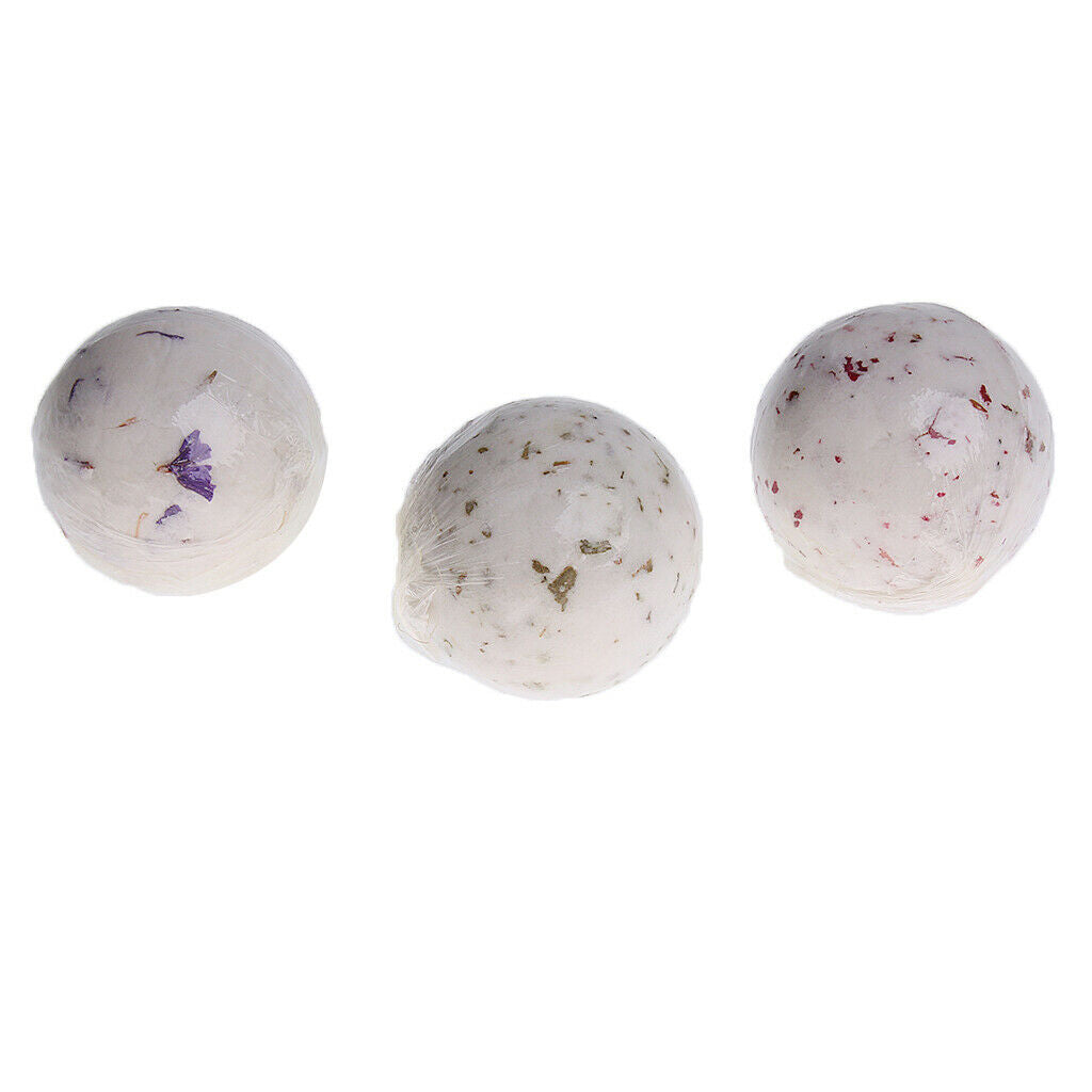 3pcs Women Scented Bath Salt Moisturizing Fizzies Bubble SPA  Balls Set