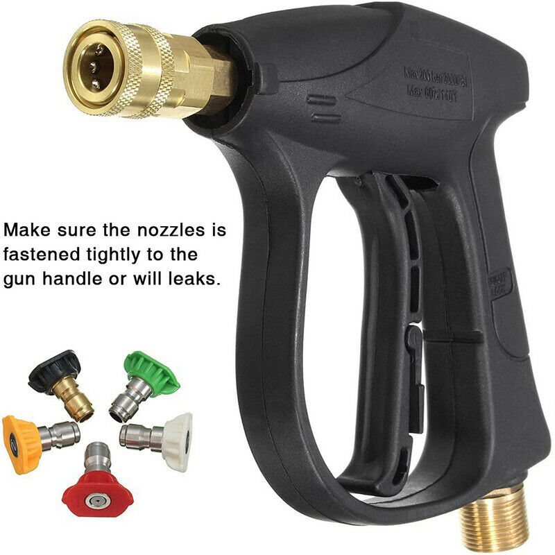 1/4 High Pressure Washer Gun Nozzle Tip 3000 PSI for Clean with 5 nozzles