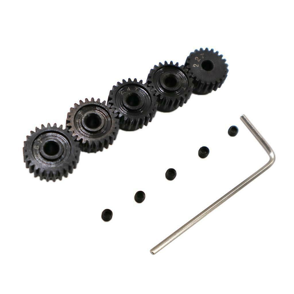 5pcs 48P Pinion Gear Set 22T 23T 24T 25T 26T For 3.17mm Shaft RC Car Parts