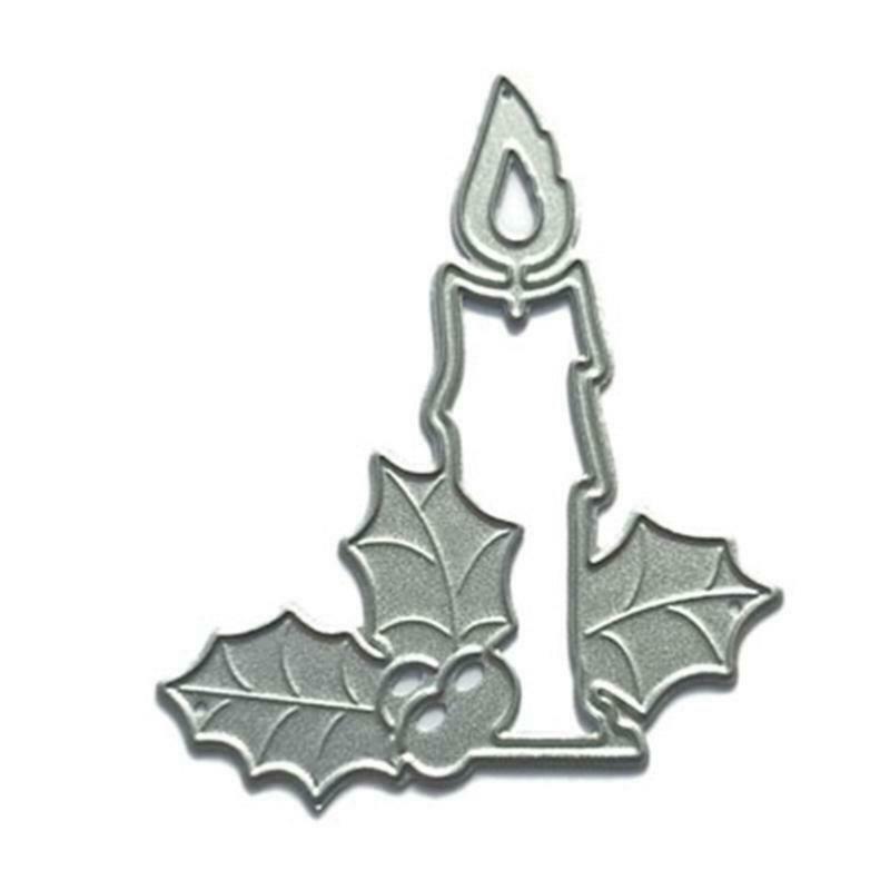 Christmas Candle Metal Cutting Dies Stencil DIY Scrapbooking Album Paper Card