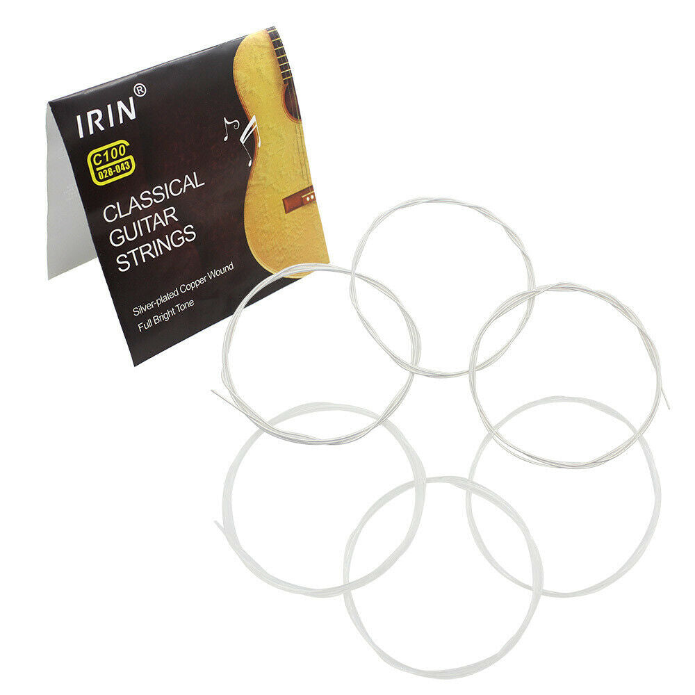 Professional 6pcs Durable Clear Nylon Strings Replacement for Classic Guitar