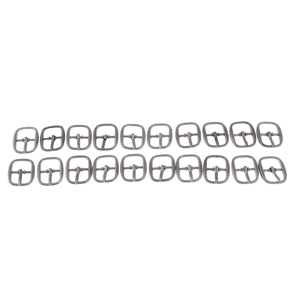 2X Single Prong Belt Buckle Center Bar Buckles Pin Purse DIY Accessories Black