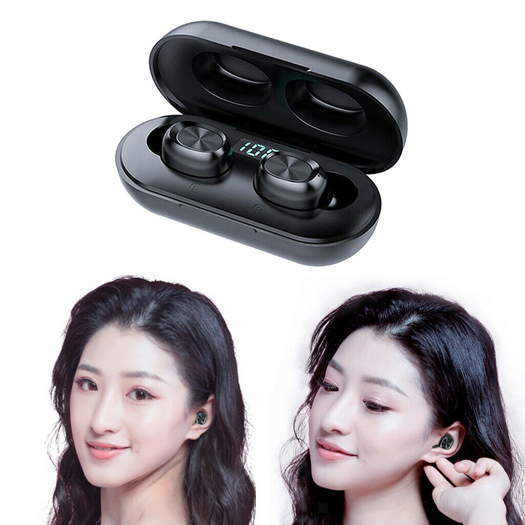 Bluetooth 5.0 True Wireless Earbuds, Waterproof  Headphones with Charging