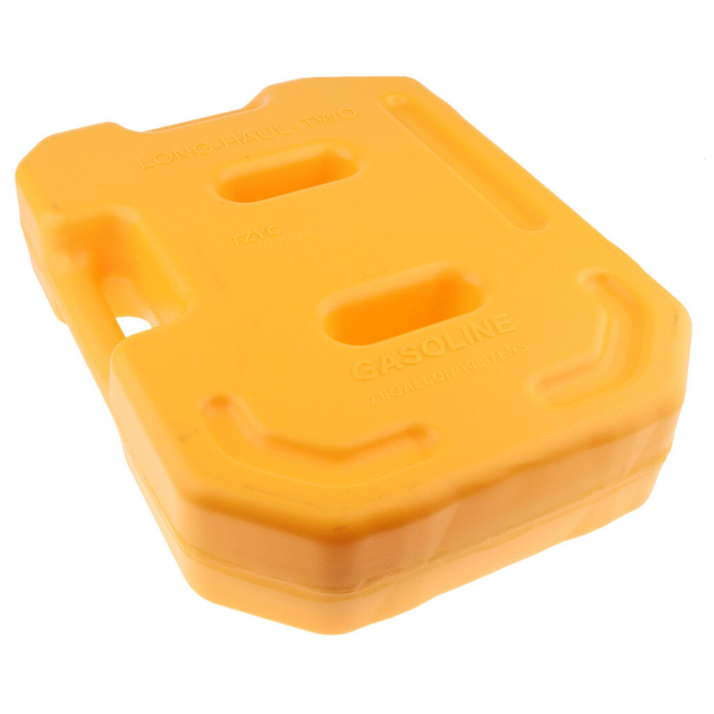 10L Yellow Portable Jerry Can Gas Plastic Fuel Tank Petrol ATV UTV Motorbike