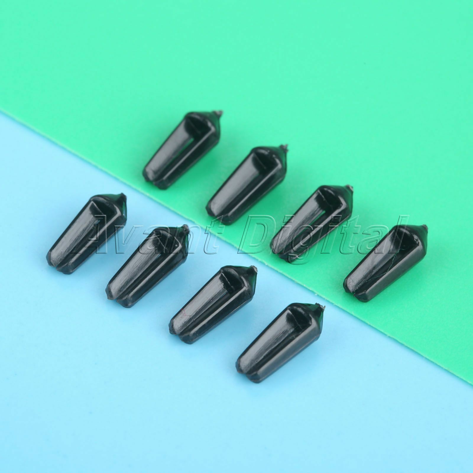 8Pcs Black Nylon Dart Flight Protectors Keep Darts Flights Square Wing Guard Bag