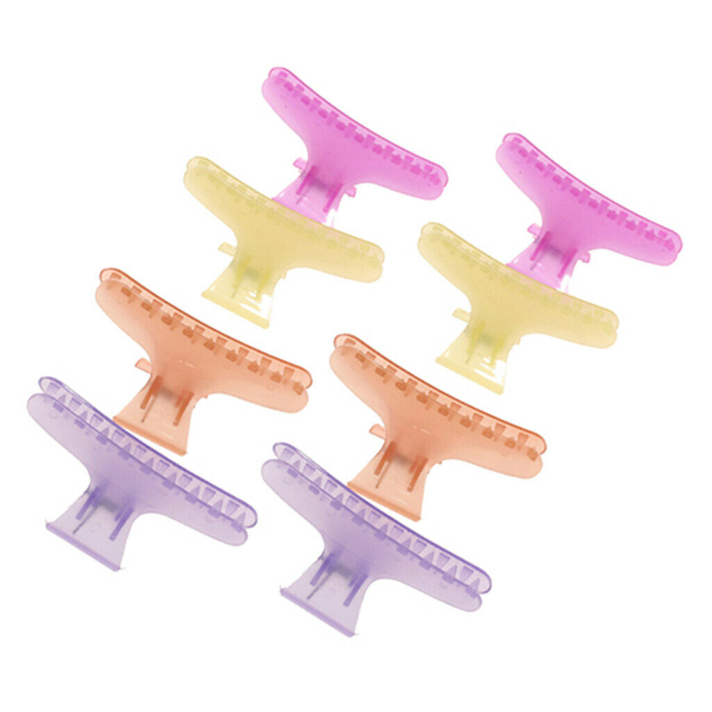 2pcs Women Girls Fashion Hair Claws Clips Hairdressing Salon Haircut