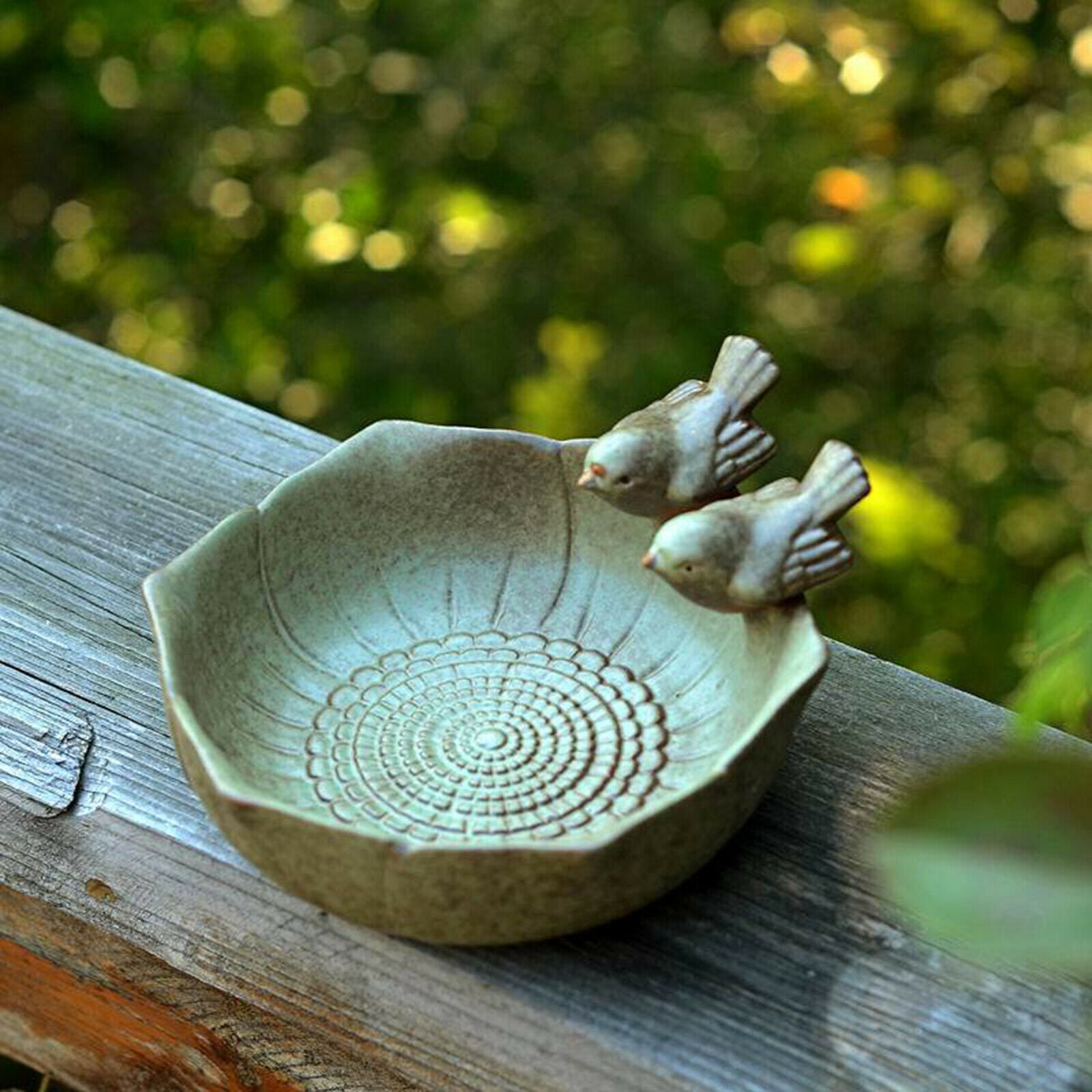 Bird Bath Bird Feeder Statue Flower Pot Home Furnishing Outdoors Decor