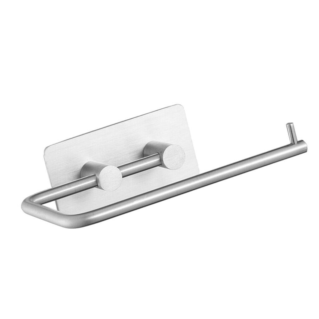 Adhesive Stainless Steel Tissue Paper Holder Towel Rack Towel Bar 14.5cm