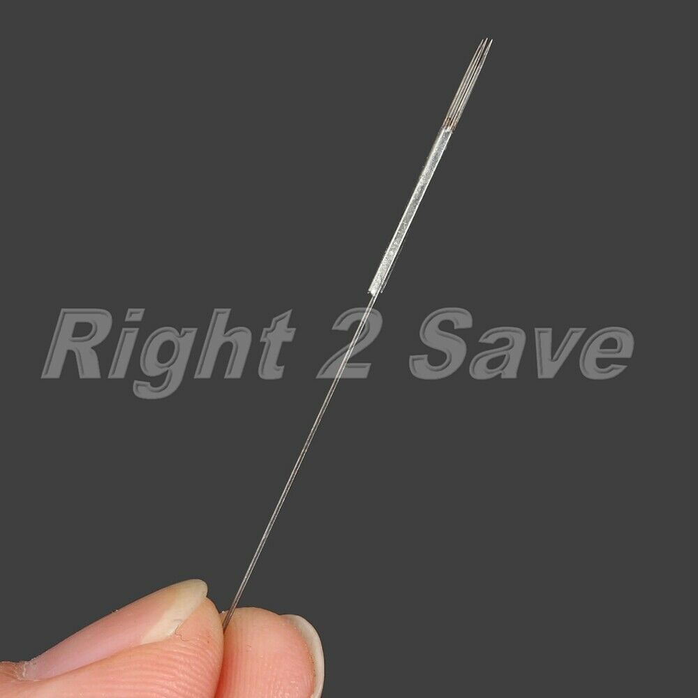 50pcs 5R Eyebrow Tattoo Needles Permanent Makeup Medical Grade Stainless Steel