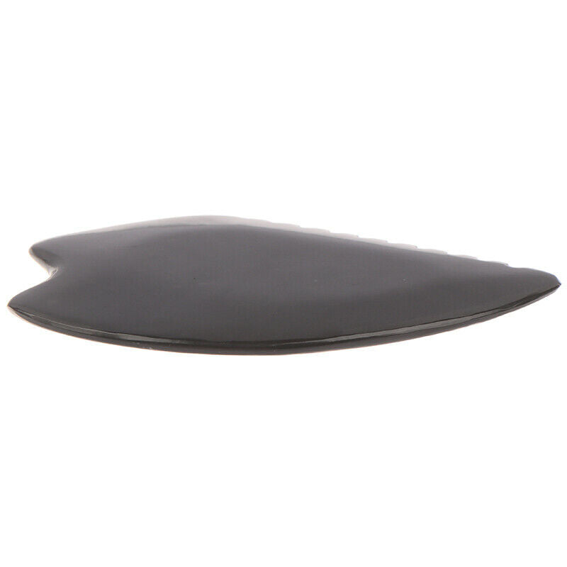 1Pc Black Natural Bian Stone Gua Sha Board Scraper Tools Scraping Massager BoGR