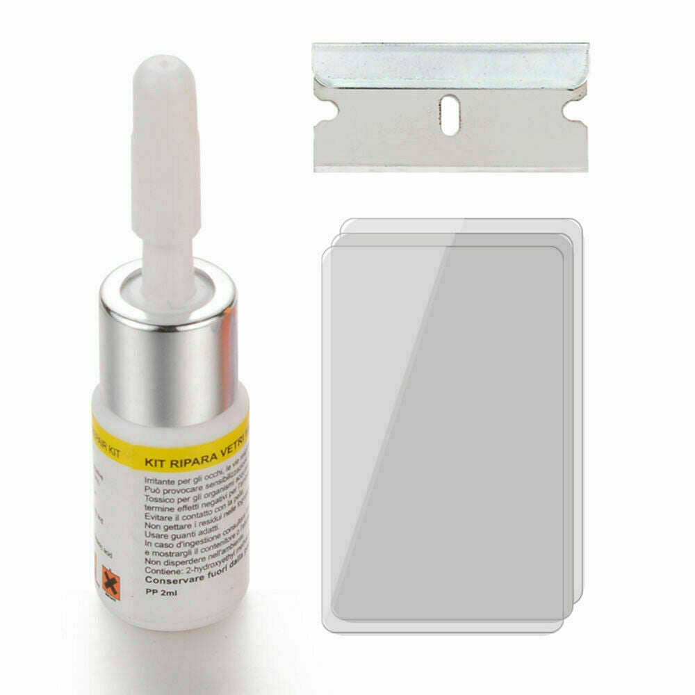 Automotive Glass Nano Repair Fluid Tool - Car Window Glass Crack Chip Repair Kit