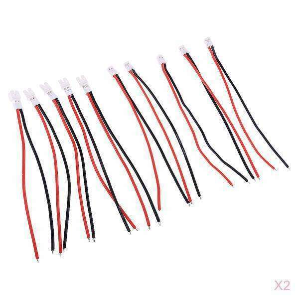 20 Pcs Upgraded JST PH 2.0 Male Female Connector Wire Cable