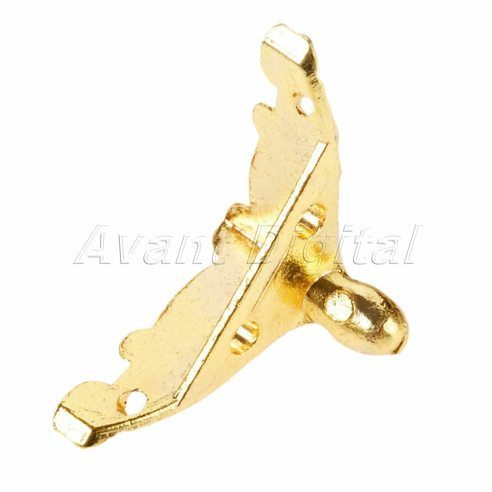 Zinc Alloy Jewelry Chest Wood Box Feet Leg Corner Protector Decor 1.02"*0.75"