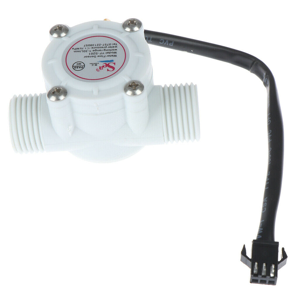 1Pc 1/2'' water flow sensor control effect flowmeter hall 1-30L/min for Ardu Tt