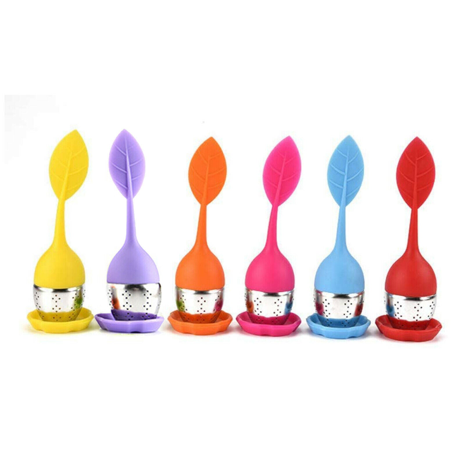 Silicone Tea Strainer Loose Tea Steeper Tea Infuser Balls Tea Strainers Red