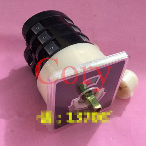 1pc Universal Changeover Switch 16A 500V 12 Screw Terminal Non Self Lock Plastic