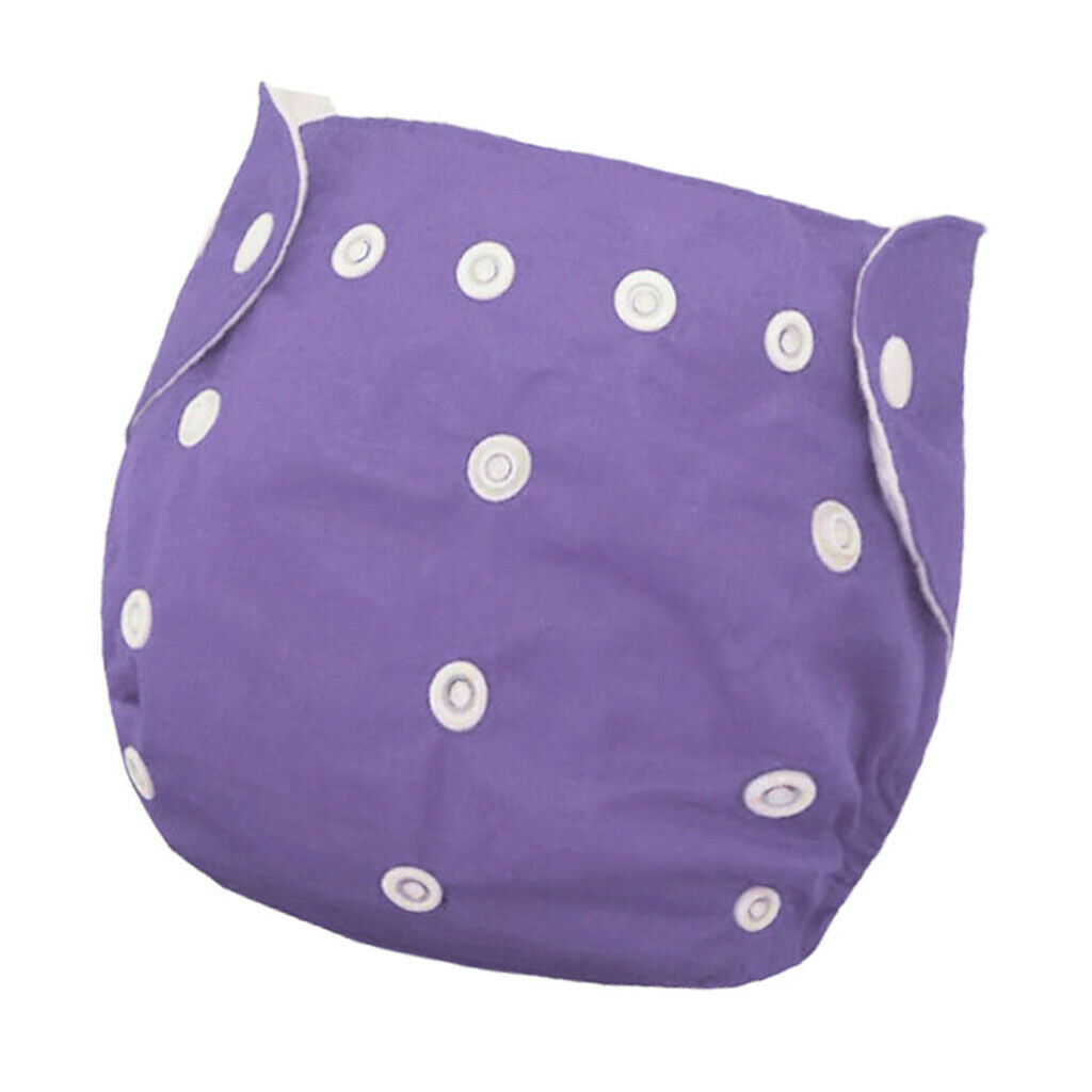 Kids Cloth Diapers Waterproof Diaper Pants Breathable Nappy Diapers Purple