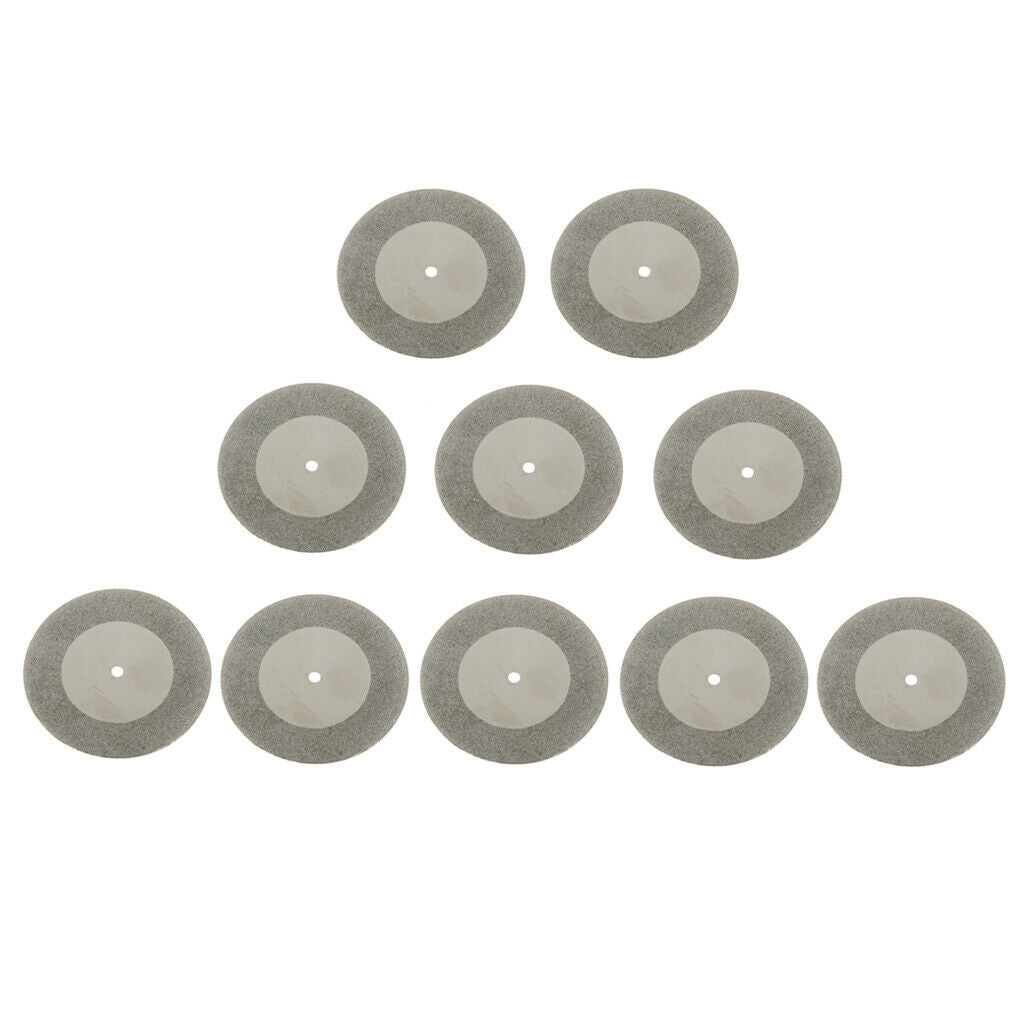 10 Pieces Cutting Discs Diamond Grinding Wheels Rotary Tool Saw Cutters 50mm
