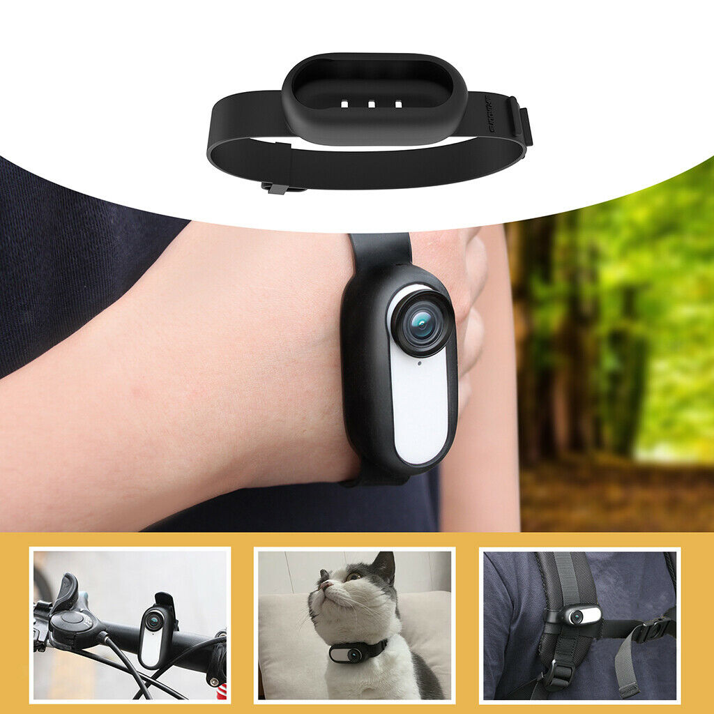Silicone Protective Wristband Biking Strap for Insta360 GO2 Action Camera