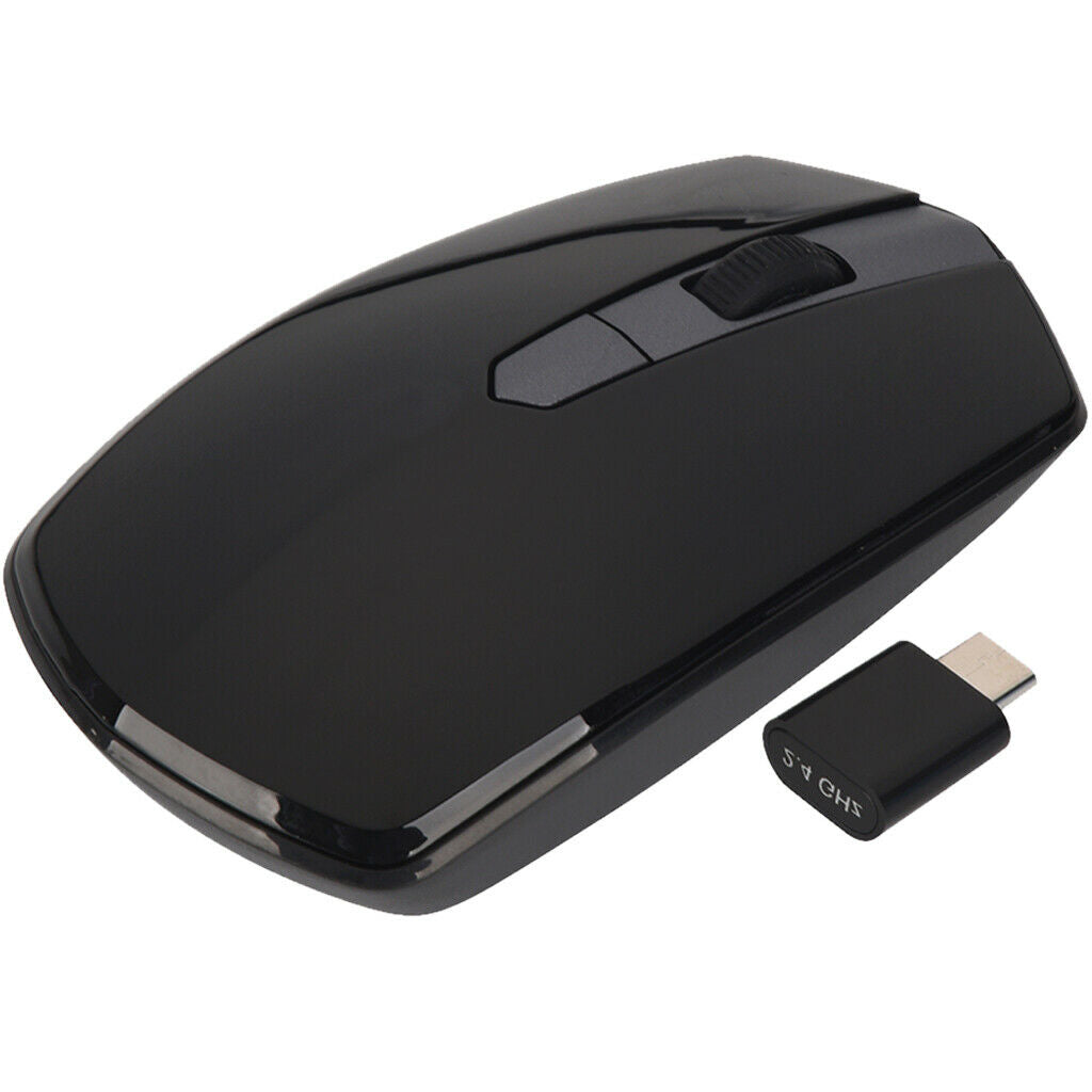 Wireless Mouse with Type C Receiver, 3 DPI, Auto Sleeping for USB C Device
