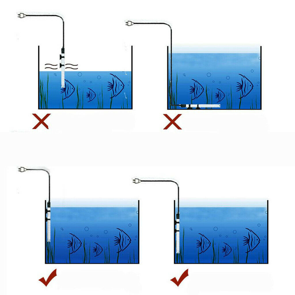 Fish Tank Heater Heat Resistance for Fish Tanks Supplies 25W