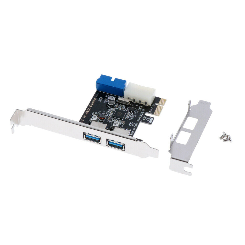 PCI-E to 2 Ports Dual USB 3.0   Expansion Card Converter 5Gbps 19 Pin