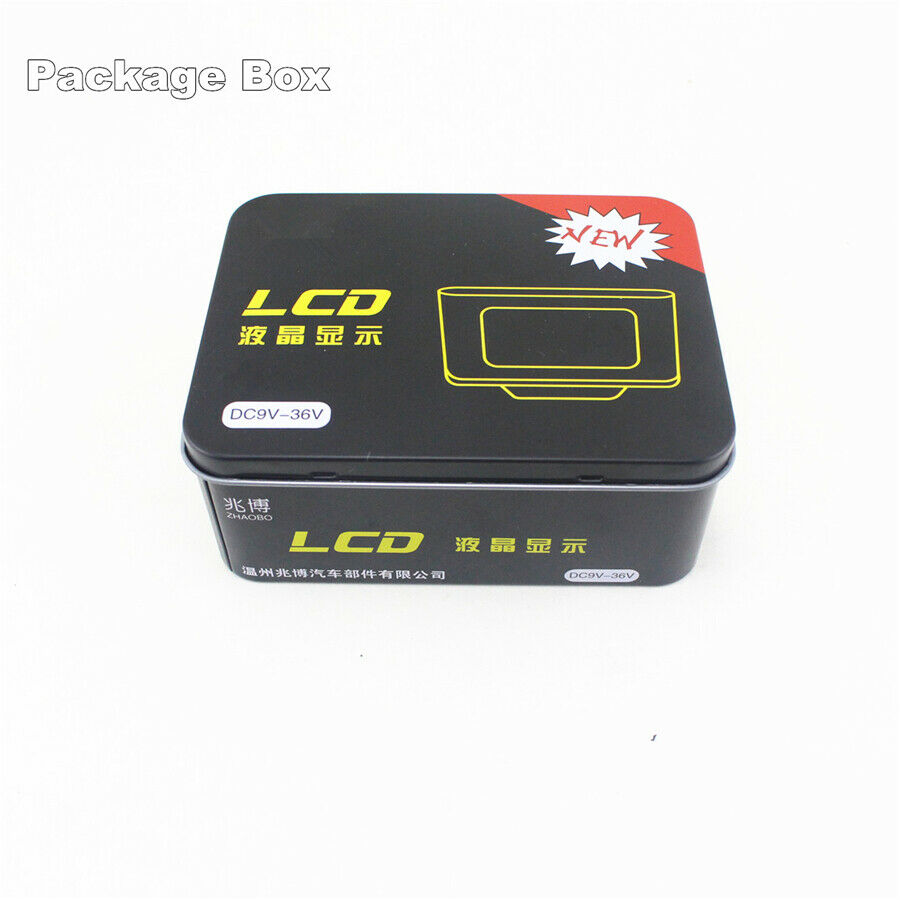 55mm*95mm*18mm Plastic Shell LCD Three-in-one Meter Digital Display with Sensors