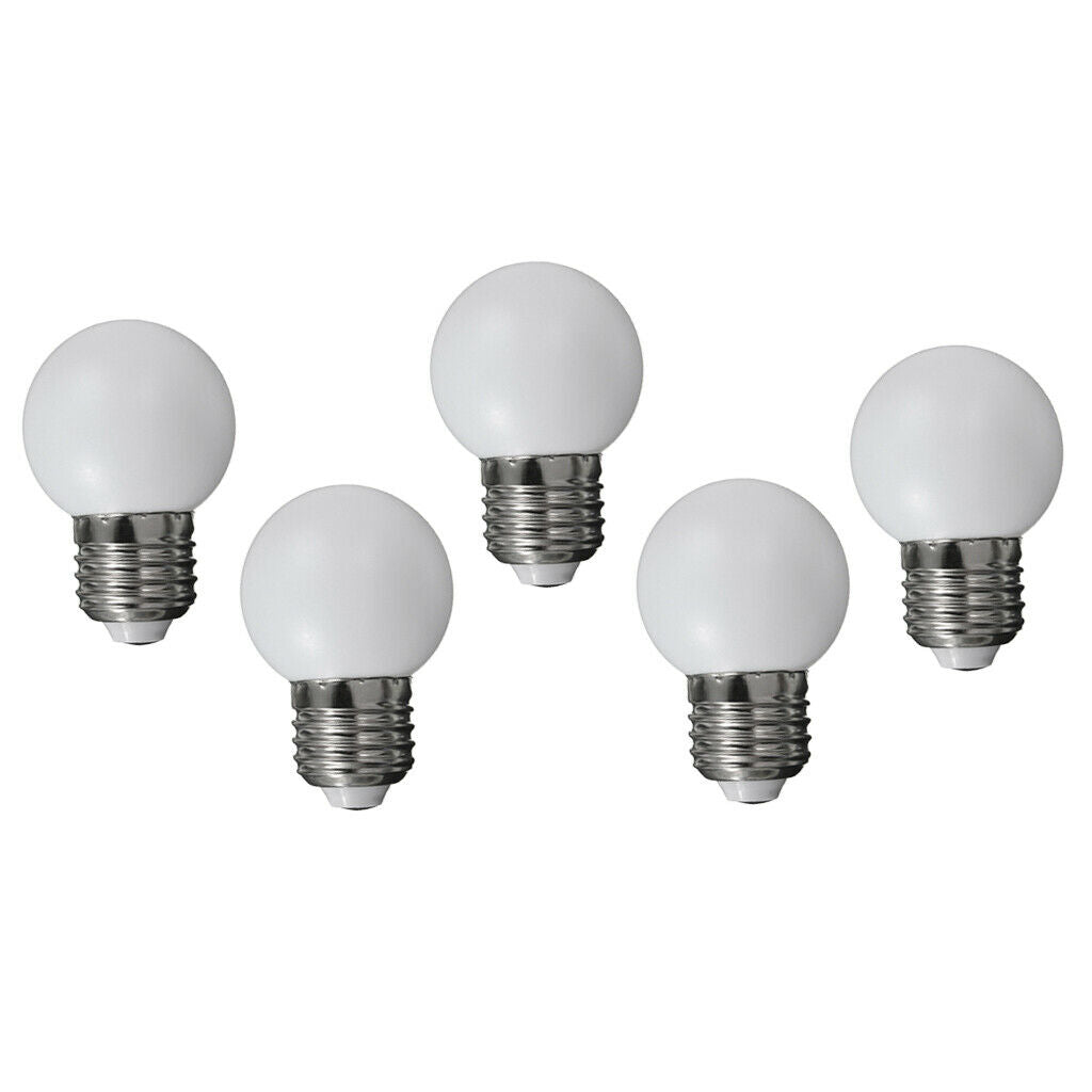 15 Pcs Golf Ball E27 Screw Standard Light Bulb Lamp Party Decor, 360 Degrees