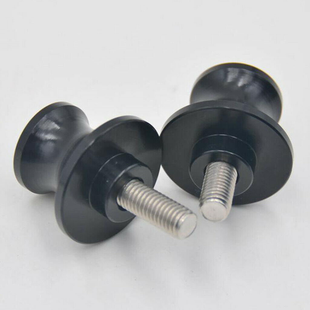 1 Pair M8 8mm Aluminum Swing Arm Spools Sliders Stand Screws For Motorcycle