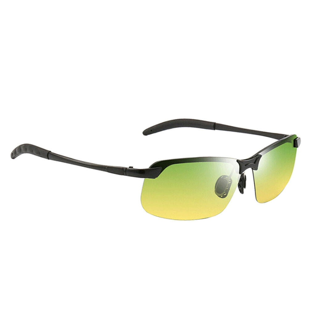 Night Vision Driving Glasses HD Polarized Sunglass UV400 Anti Glare Metal Frame
