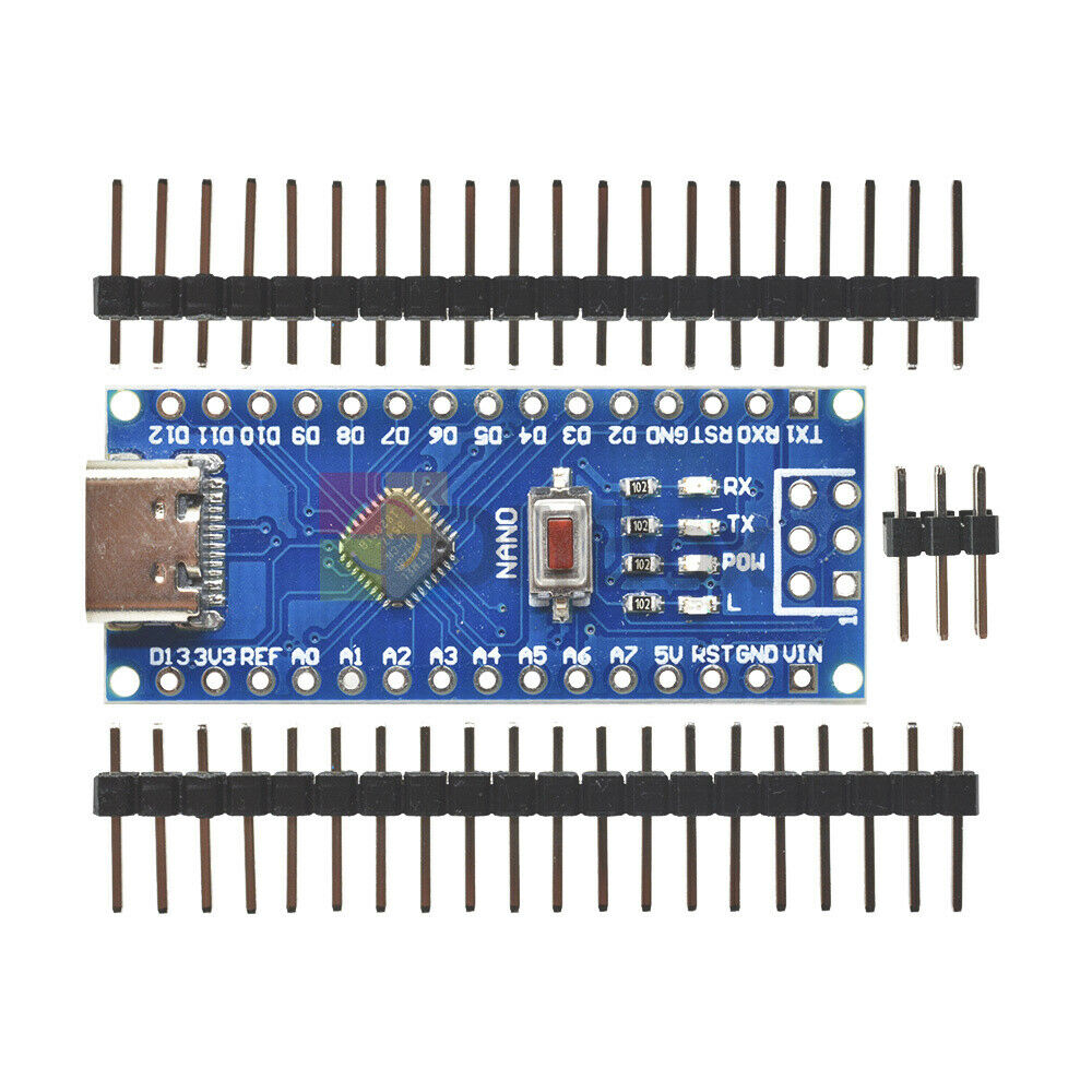 5PCS Nano V3.0 ATmega328 5V 16M CH340G Driver Type-C USB Micro-Controller Board