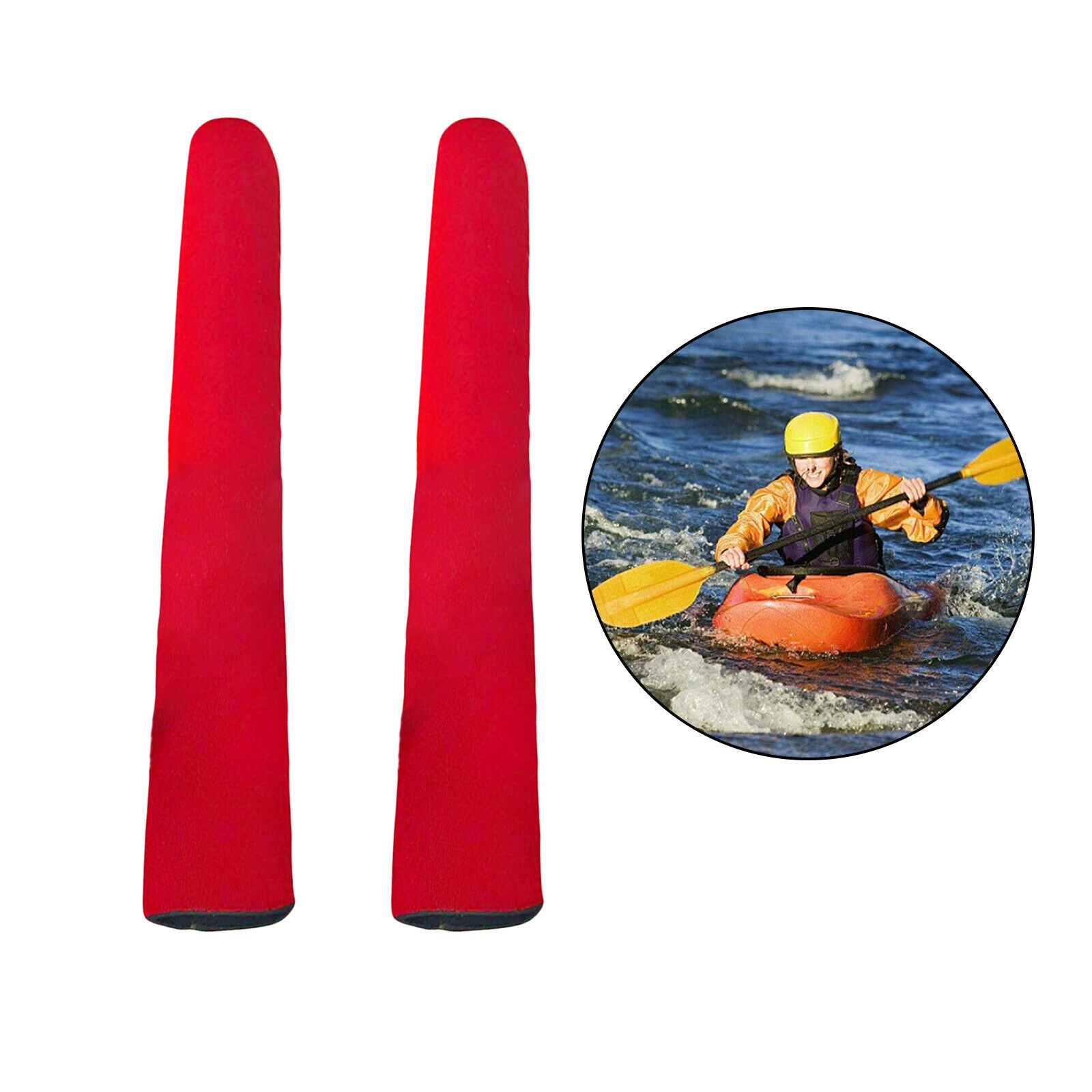 Kayak Grips 30cm 1Pair Neoprene Canoe Boat Grips Paddling Kayaking Red
