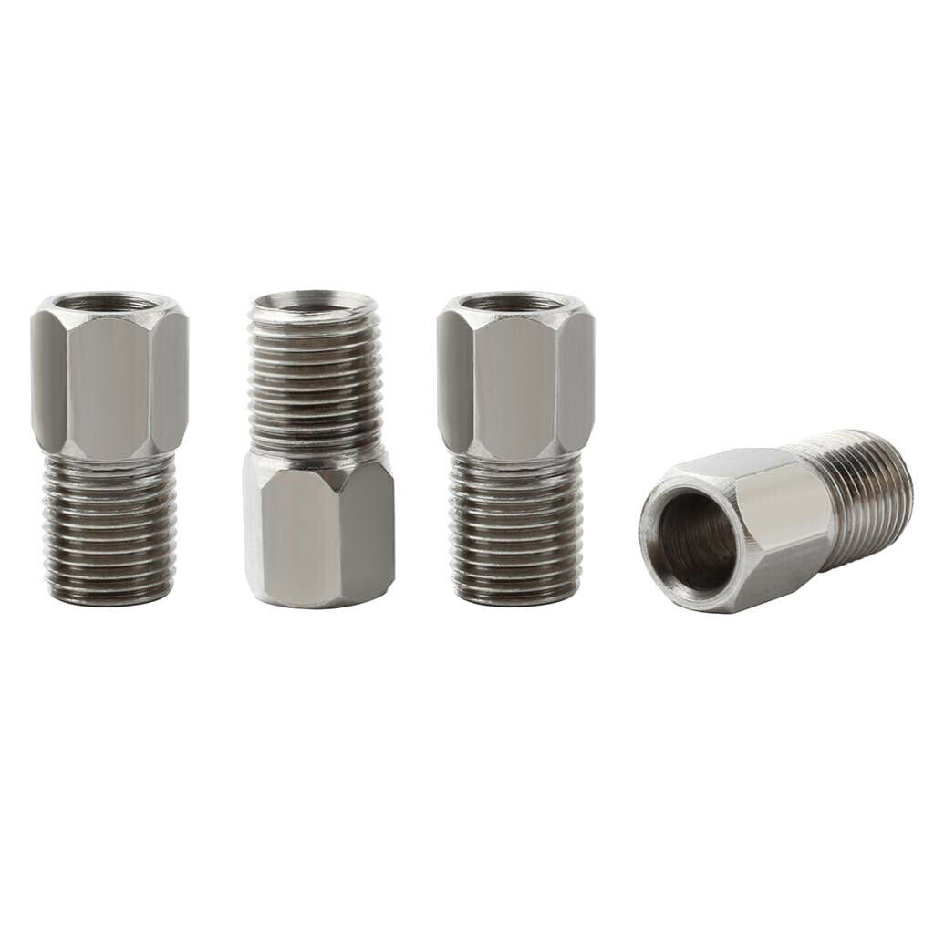 4 Pieces Bike Brake Hose Connector Hydraulic Brake Oil Hose Fitting Screw,
