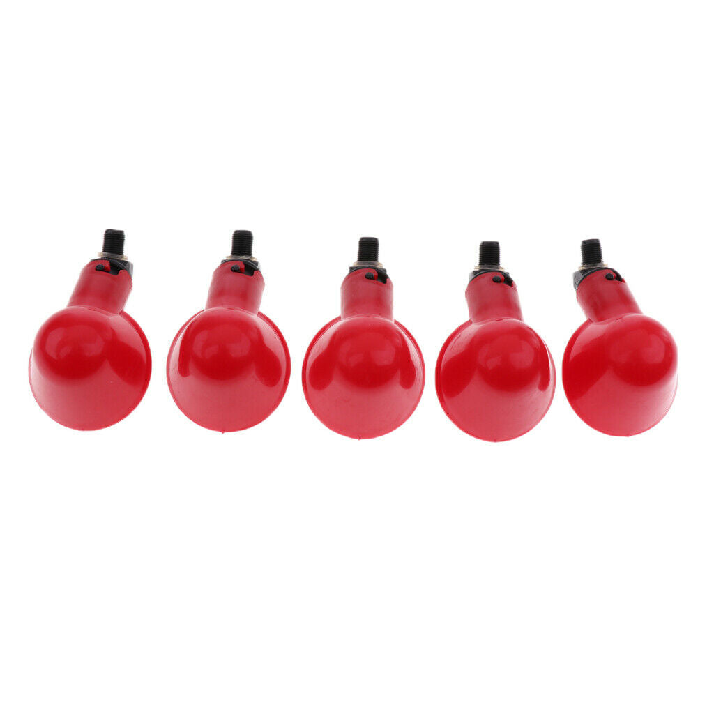 15x Pigeon Drinkers Waterers Plastic Cups for Cage Coop Poultry Supplies Red