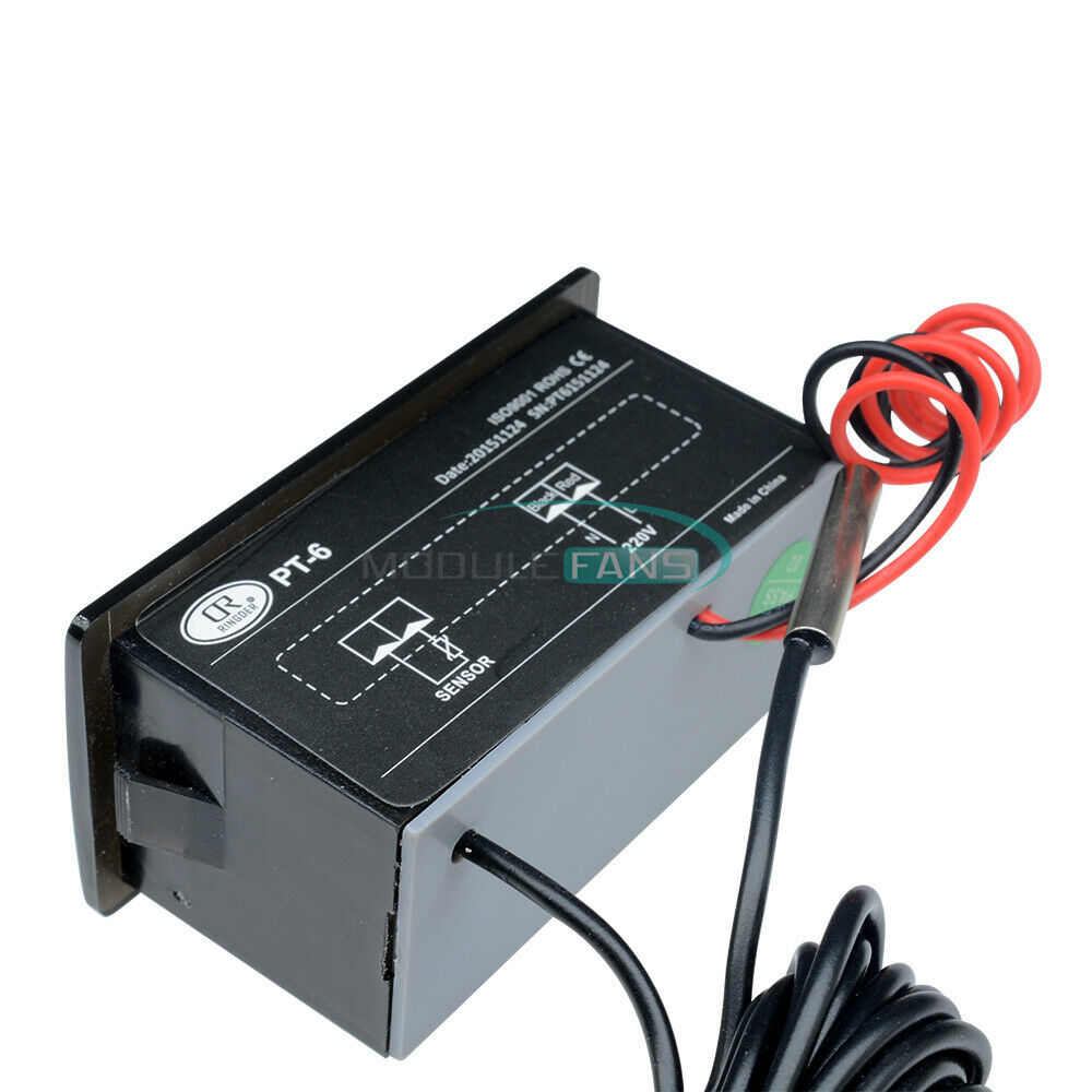 PT-6 220V -50 ℃~ + 110 ℃ Digital Thermometer Temperature Meter Aquarium +Sensor