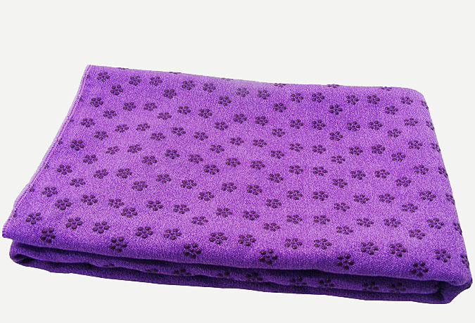 Yoga Towel Non-slip drape Soft Slip Resistant Eco-Friendly Yoga Mat Deep Purple