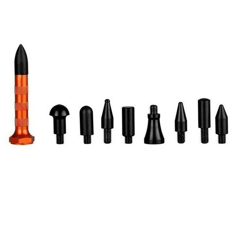 2X(Auto Body Tools Paintless Dent Repair Dent Fix Tools with 9 Heads I7J5)