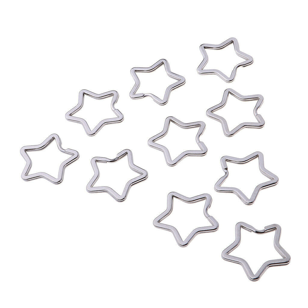 10PCS Split Key Rings Chains Lot Keychains for Personal or Wholesale Use