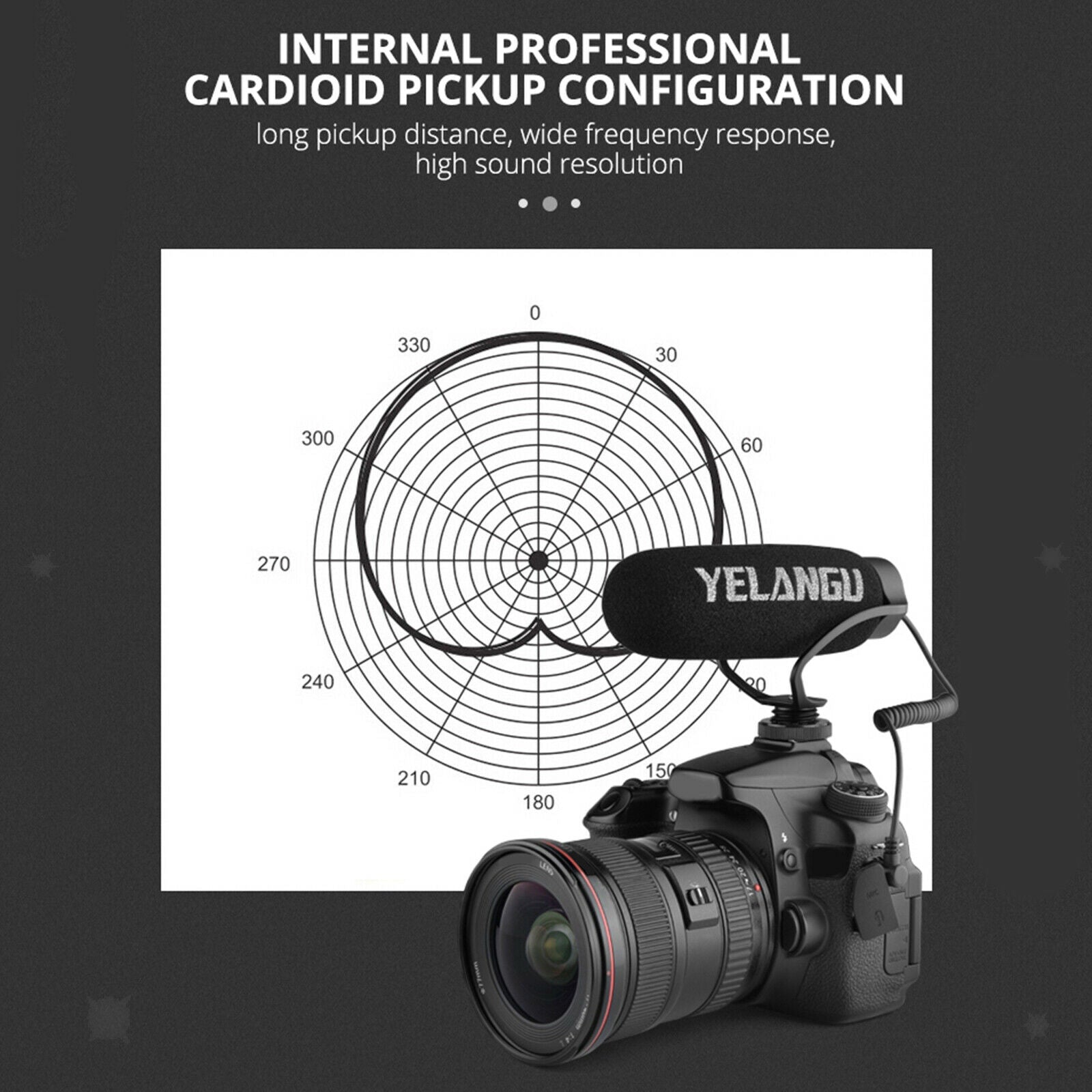 Universal On-Camera Condenser Video Microphone for Cameras and DV Camcorders
