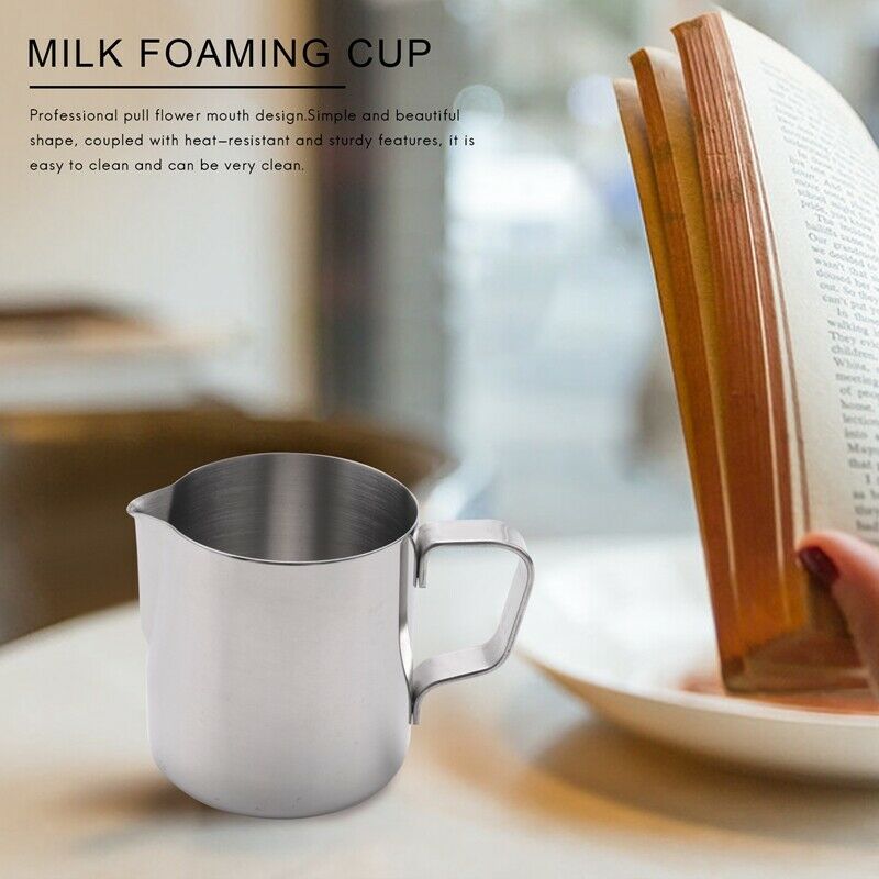 Milk Jug Milk Pitcher Stainless Steel Milk Bowls For Milk Frother Craft CoffeeA5