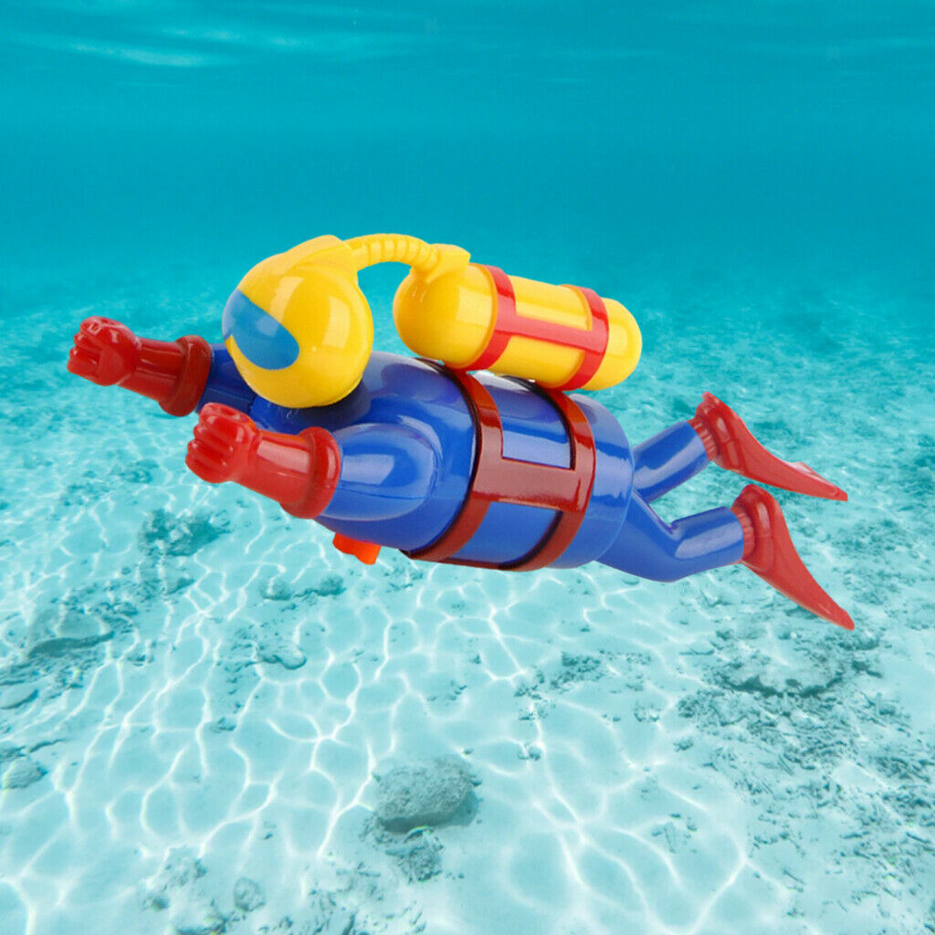 Fun Wind Up Swimmers Clockwork Toys Baby Bath Sinking Toys Shower Games Gift