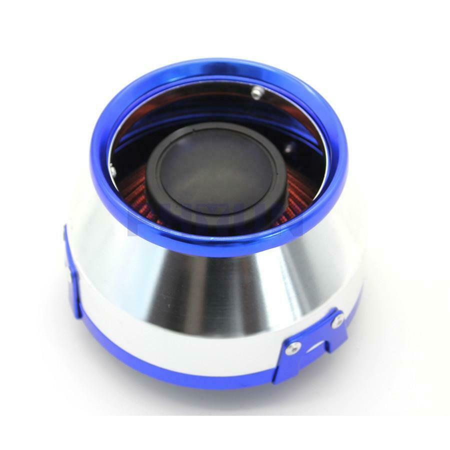 1pc Blue 76mm High Flow Air Filter For Car SUV Motorcycle 3inch Open Air Cleaner