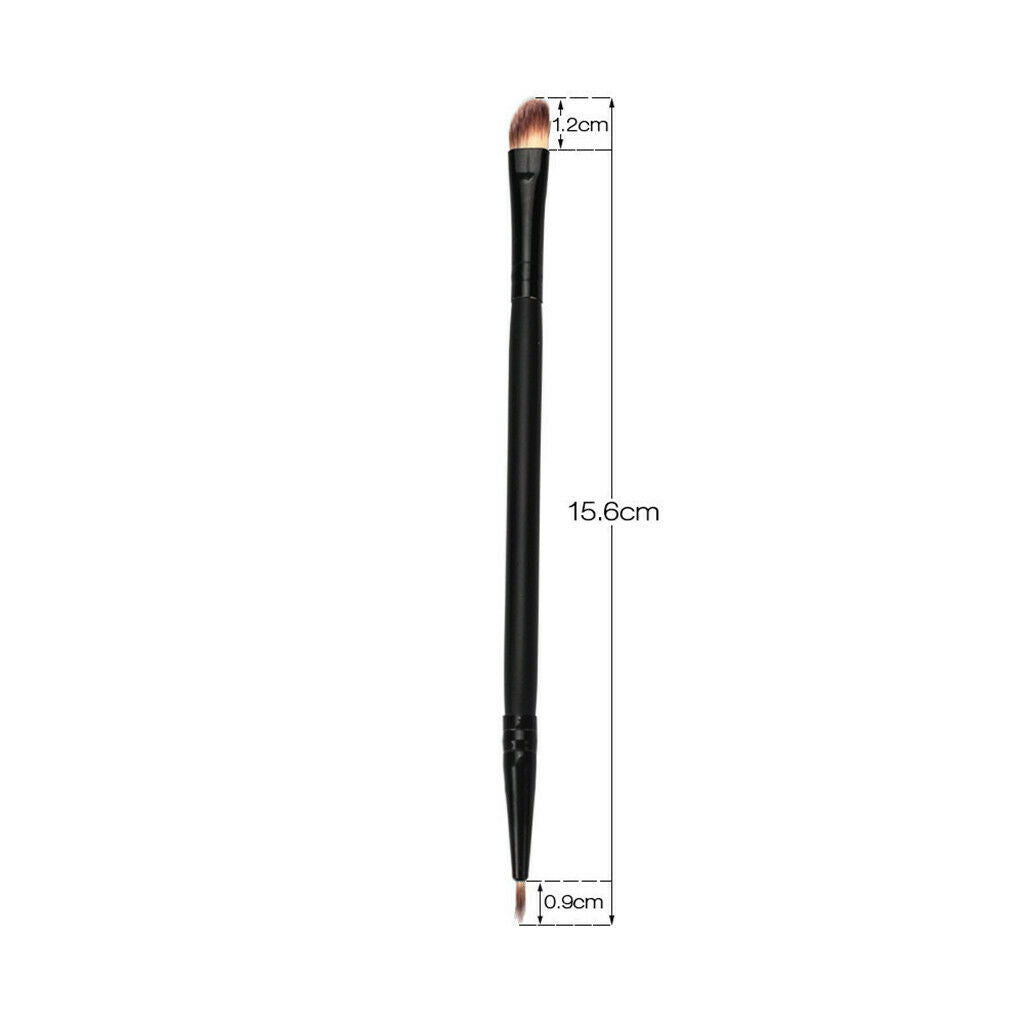 1 Piece Dual Sided Eyeliner Eyeshadow Brush - Premium Synthetic Angled Eyeshadow